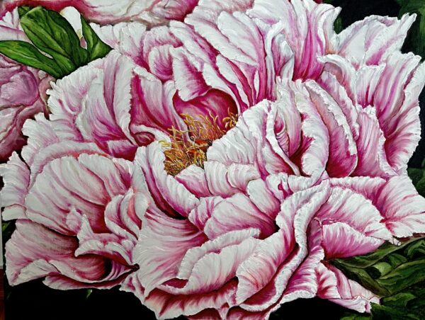 Півонія (Die Pfingstrose) — картина олією Наталі Кохніченко | Die Pfingstrose, oil painting by Natali Kokhnichenko