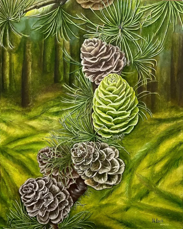 Таємниці лісу — картина олією Наталі Кохніченко | Secrets of the forest, oil painting by Natali Kokhnichenko
