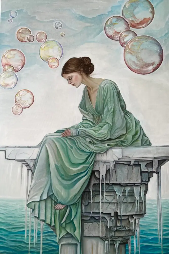 Ох, думки — картина олією Наталі Кохніченко | Oh thoughts, oil painting by Natali Kokhnichenko