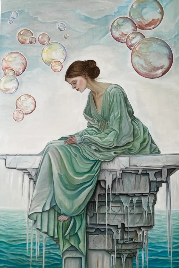 Ох, думки — картина олією Наталі Кохніченко | Oh thoughts, oil painting by Natali Kokhnichenko