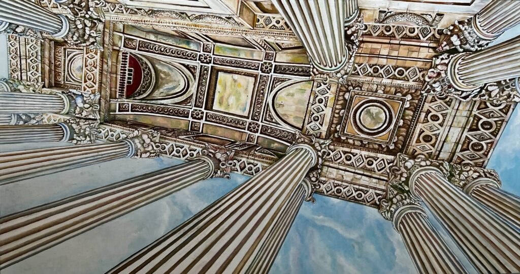 Пантеон — фрагмент картини Наталі Кохніченко | Pantheon, oil painting detail by Natali Kokhnichenko