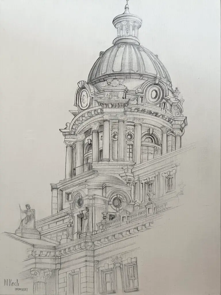 Архітектура — картина олією Наталі Кохніченко | Architecture, oil painting by Natali Kokhnichenko