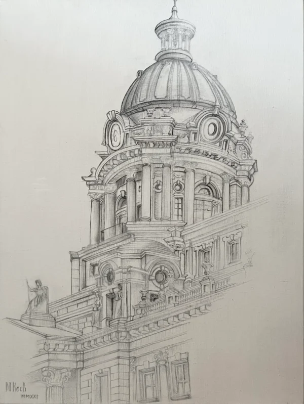 Архітектура — картина олією Наталі Кохніченко | Architecture, oil painting by Natali Kokhnichenko
