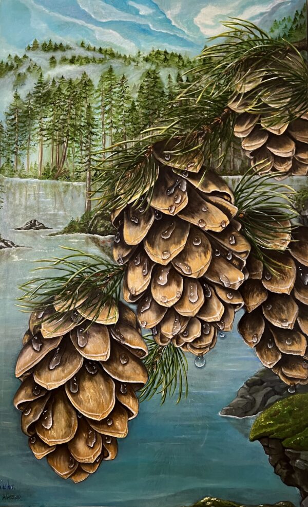 Ліс після дощу — картина олією Наталі Кохніченко | Forest after rain, oil painting by Natali Kokhnichenko